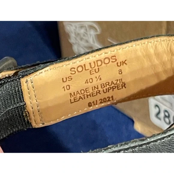 Anthropologie Soludos Cara Black Ankle Strap Sandals NWT Sizes 8, 10 - Picture 10 of 14